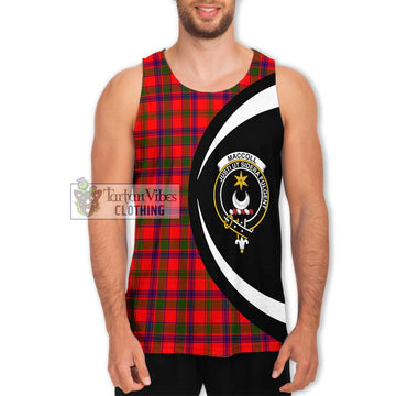 MacColl Modern Tartan Men's Tank Top with Family Crest Circle Style