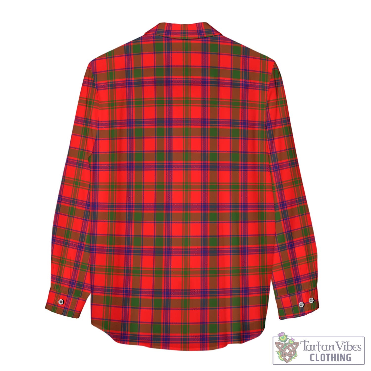 Tartan Vibes Clothing MacColl Modern Tartan Womens Casual Shirt with Family Crest