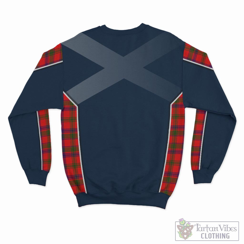 Tartan Vibes Clothing MacColl Modern Tartan Sweatshirt with Family Crest and Scottish Thistle Vibes Sport Style