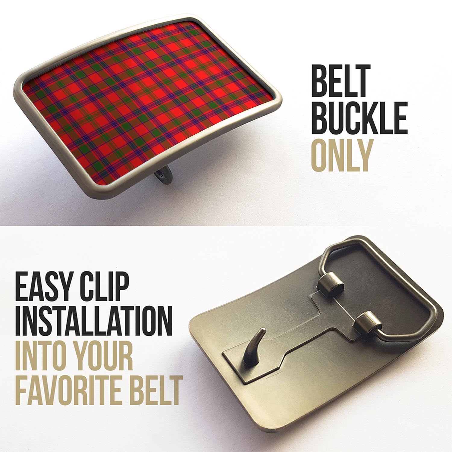 Tartan Vibes Clothing MacColl Modern Tartan Belt Buckles