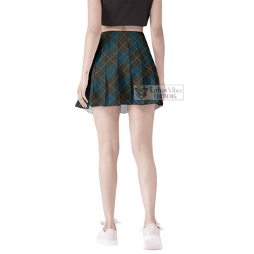 MacConnell (McConnell) Tartan Women's Plated Mini Skirt Cross Style - Tartan Vibes Clothing