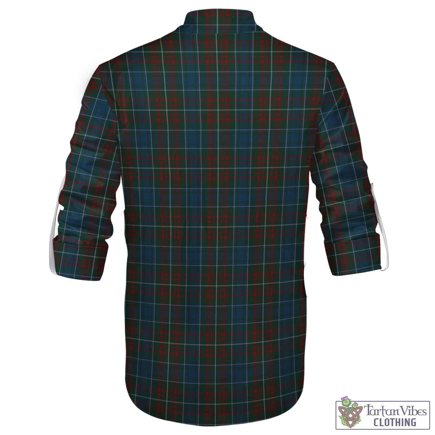 Tartan Vibes Clothing MacConnell Tartan Men's Scottish Traditional Jacobite Ghillie Kilt Shirt