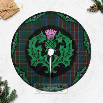 MacConnell (McConnell) Tartan Christmas Tree Skirt Scottish Thistle Style