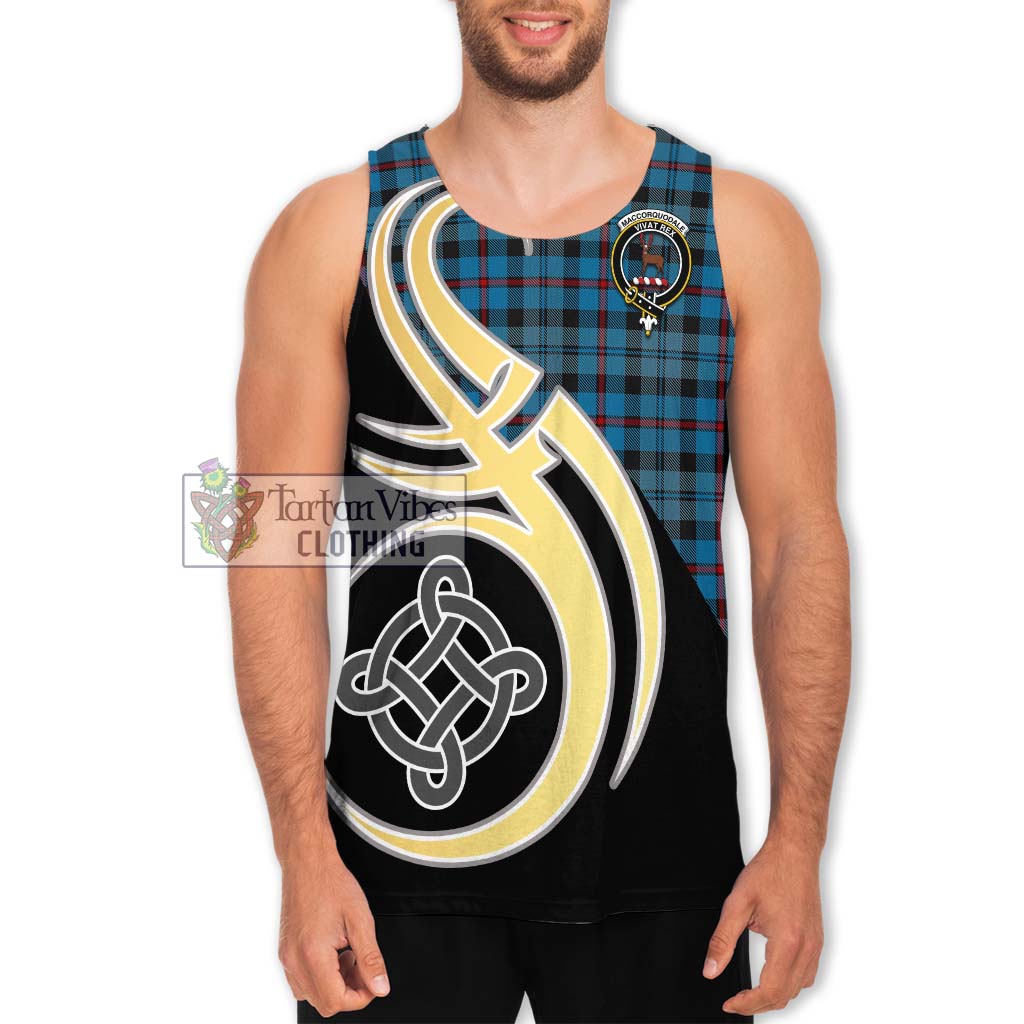 MacCorquodale (McCorquodale) Tartan Men's Tank Top with Family Crest and Celtic Symbol Style Men - Tartan Vibes Clothing