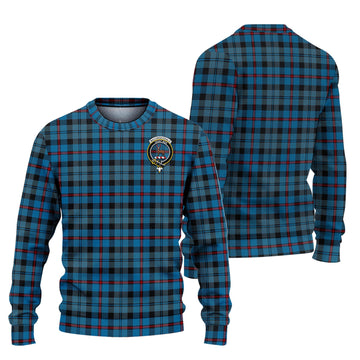 MacCorquodale (McCorquodale) Tartan Ugly Sweater with Family Crest