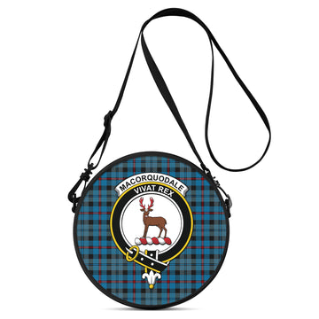 MacCorquodale Tartan Round Satchel Bags with Family Crest