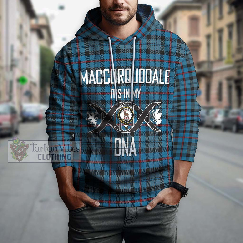 MacCorquodale (McCorquodale) Tartan Hoodie with Family Crest DNA In Me Style Pullover Hoodie - Tartanvibesclothing Shop