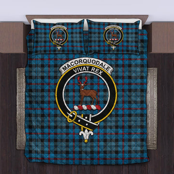 MacCorquodale (McCorquodale) Tartan Quilt Bed Set with Family Crest