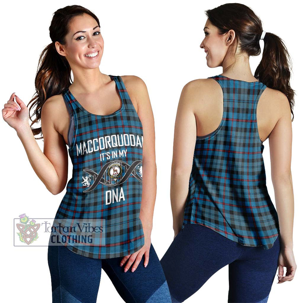 MacCorquodale (McCorquodale) Tartan Women's Racerback Tanks with Family Crest DNA In Me Style 4XL - Tartanvibesclothing Shop