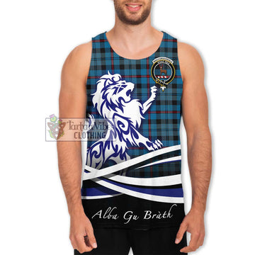 MacCorquodale (McCorquodale) Tartan Men's Tank Top with Alba Gu Brath Regal Lion Emblem