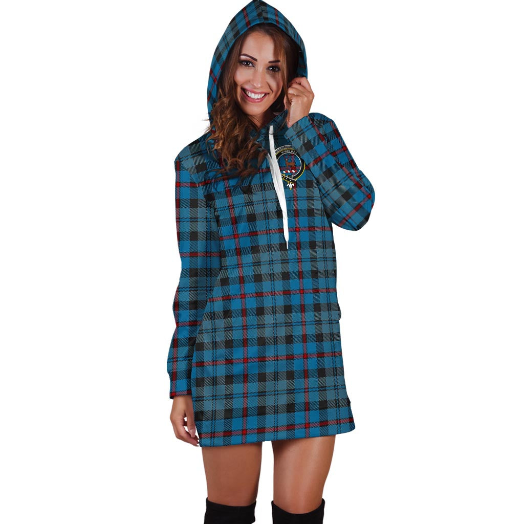 MacCorquodale (McCorquodale) Tartan Hoodie Dress with Family Crest - Tartan Vibes Clothing