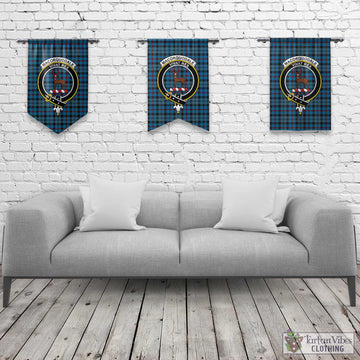 MacCorquodale (McCorquodale) Tartan Gonfalon, Tartan Banner with Family Crest