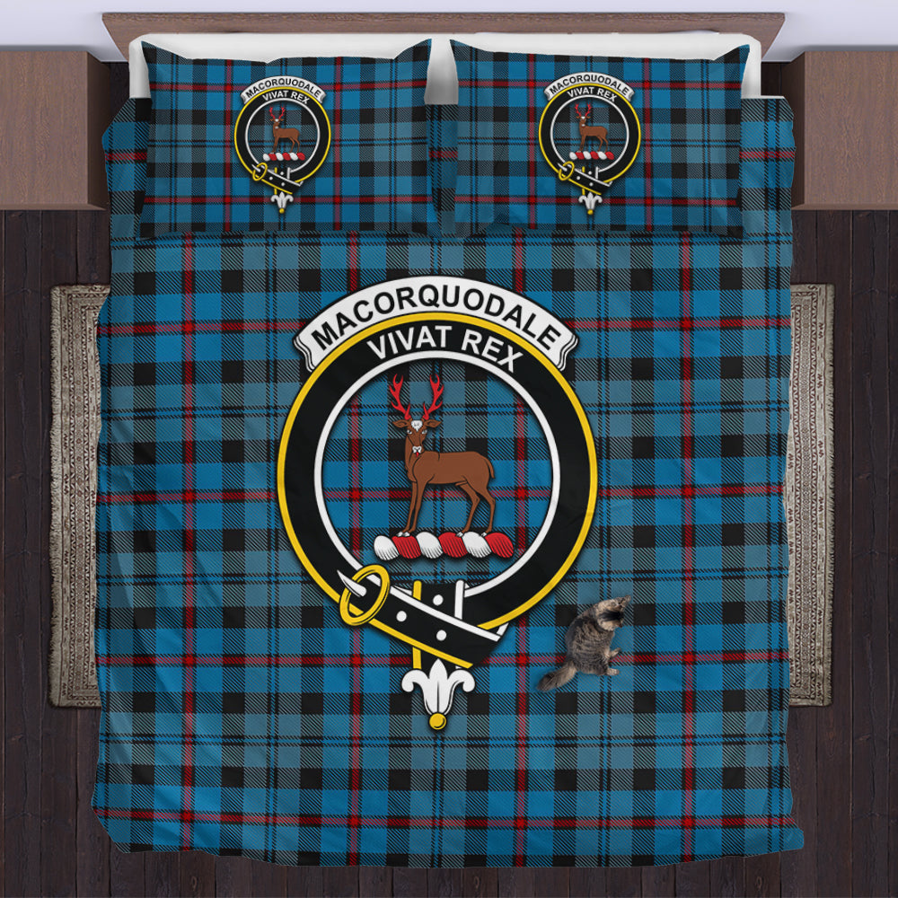 MacCorquodale (McCorquodale) Tartan Bedding Set with Family Crest US Bedding Set - Tartan Vibes Clothing