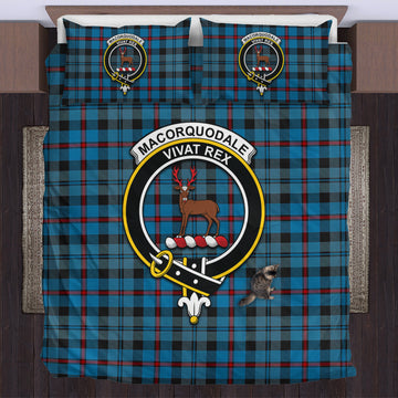 MacCorquodale (McCorquodale) Tartan Bedding Set with Family Crest