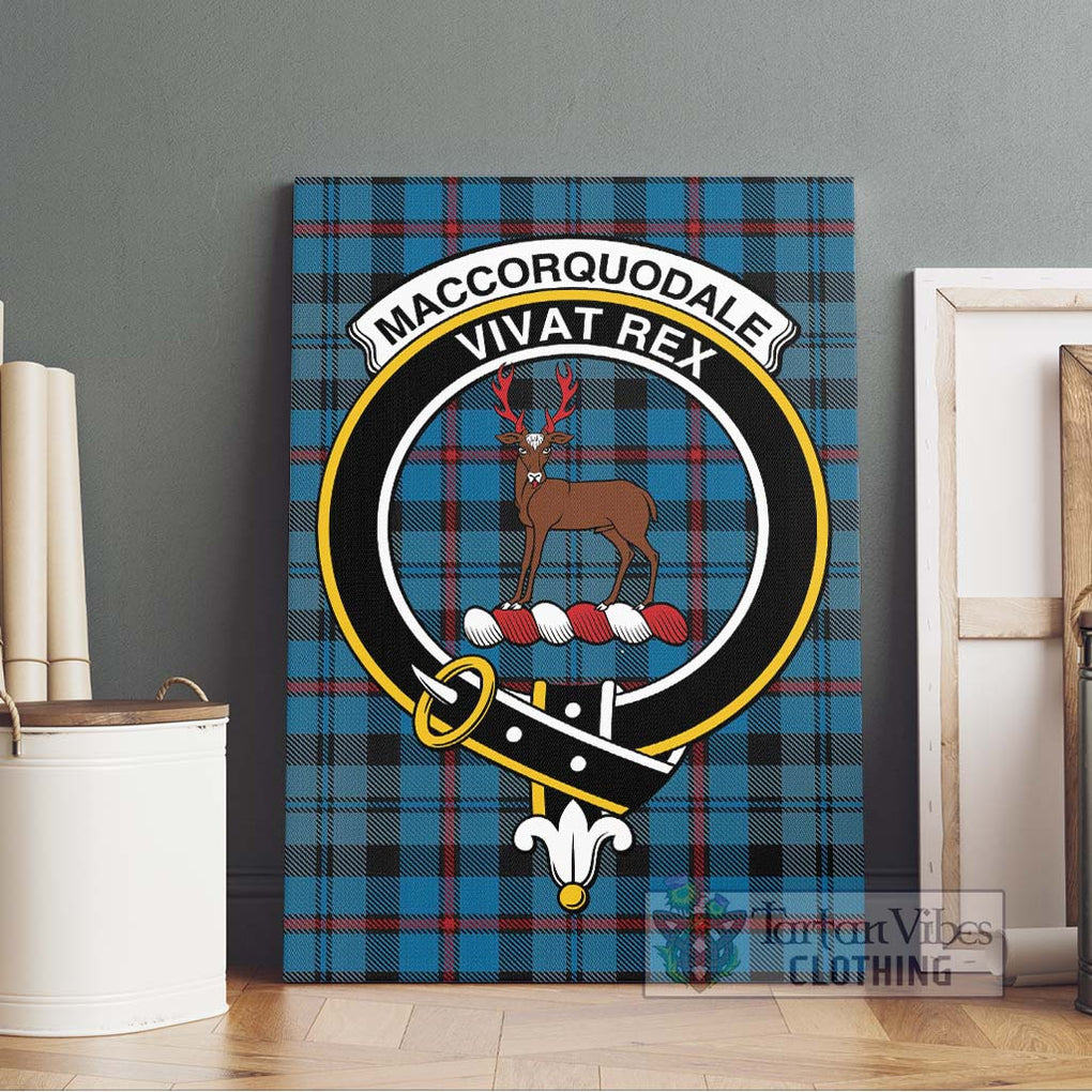 MacCorquodale (McCorquodale) Tartan Canvas Print Wall Art with Family Crest Without Frame - Tartan Vibes Clothing