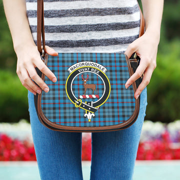 MacCorquodale (McCorquodale) Tartan Saddle Bag with Family Crest