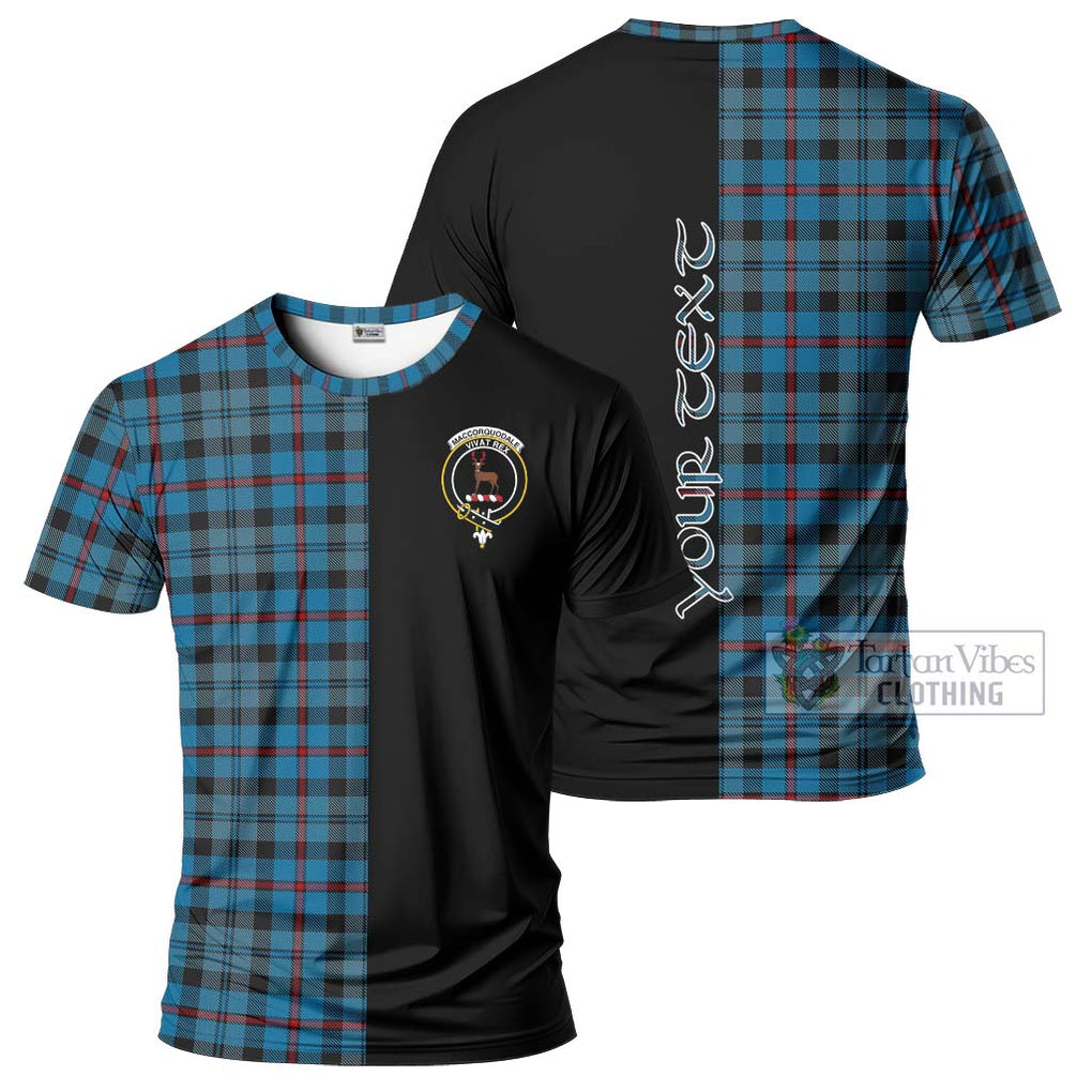 MacCorquodale (McCorquodale) Tartan T-Shirt with Family Crest and Half Of Me Style Kid's Shirt - Tartanvibesclothing Shop