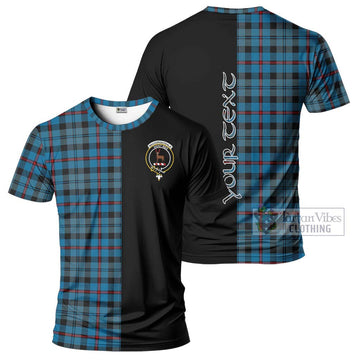 MacCorquodale (McCorquodale) Tartan T-Shirt with Family Crest and Half Of Me Style