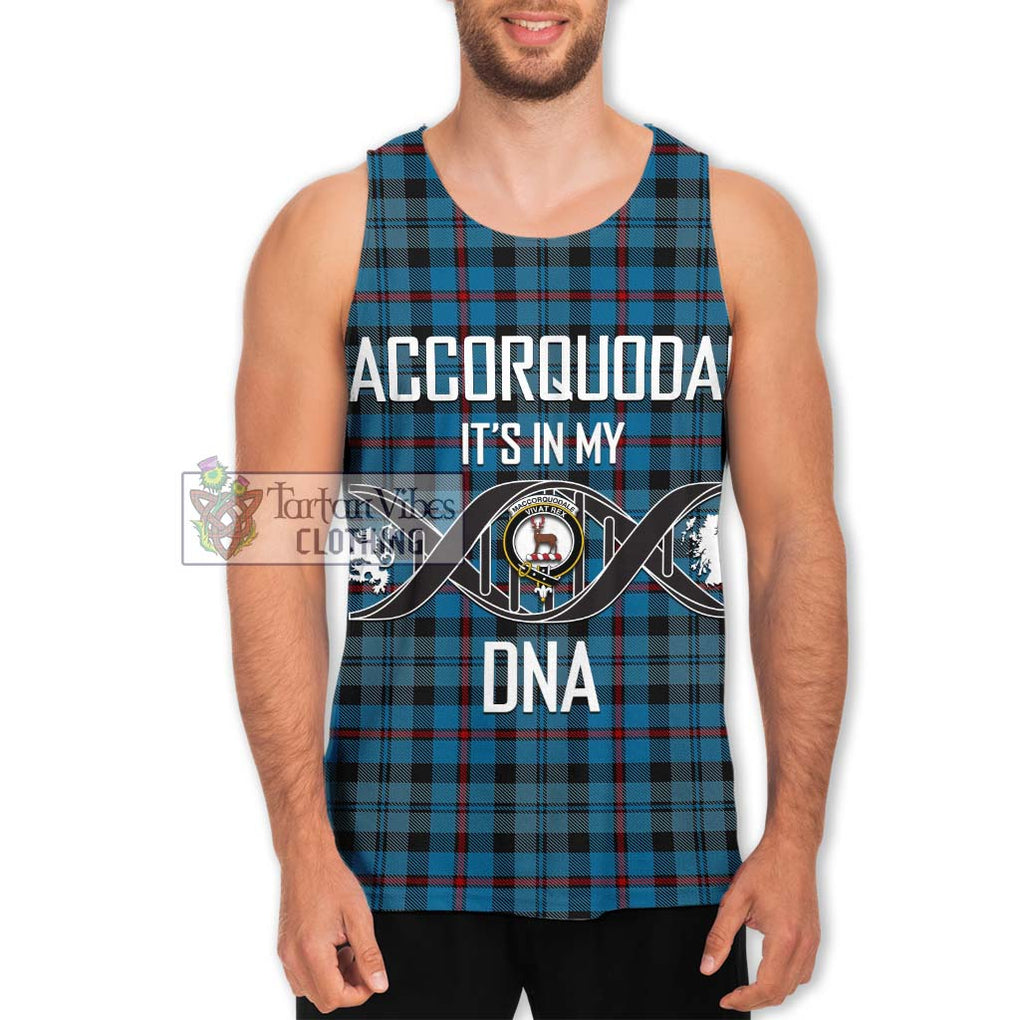 MacCorquodale (McCorquodale) Tartan Men's Tank Top with Family Crest DNA In Me Style Men - Tartanvibesclothing Shop