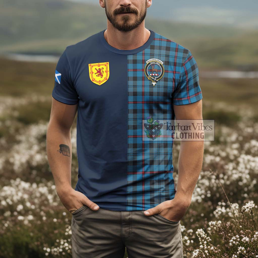 Tartan Vibes Clothing MacCorquodale Tartan T-Shirt Alba with Scottish Lion Royal Arm Half Style