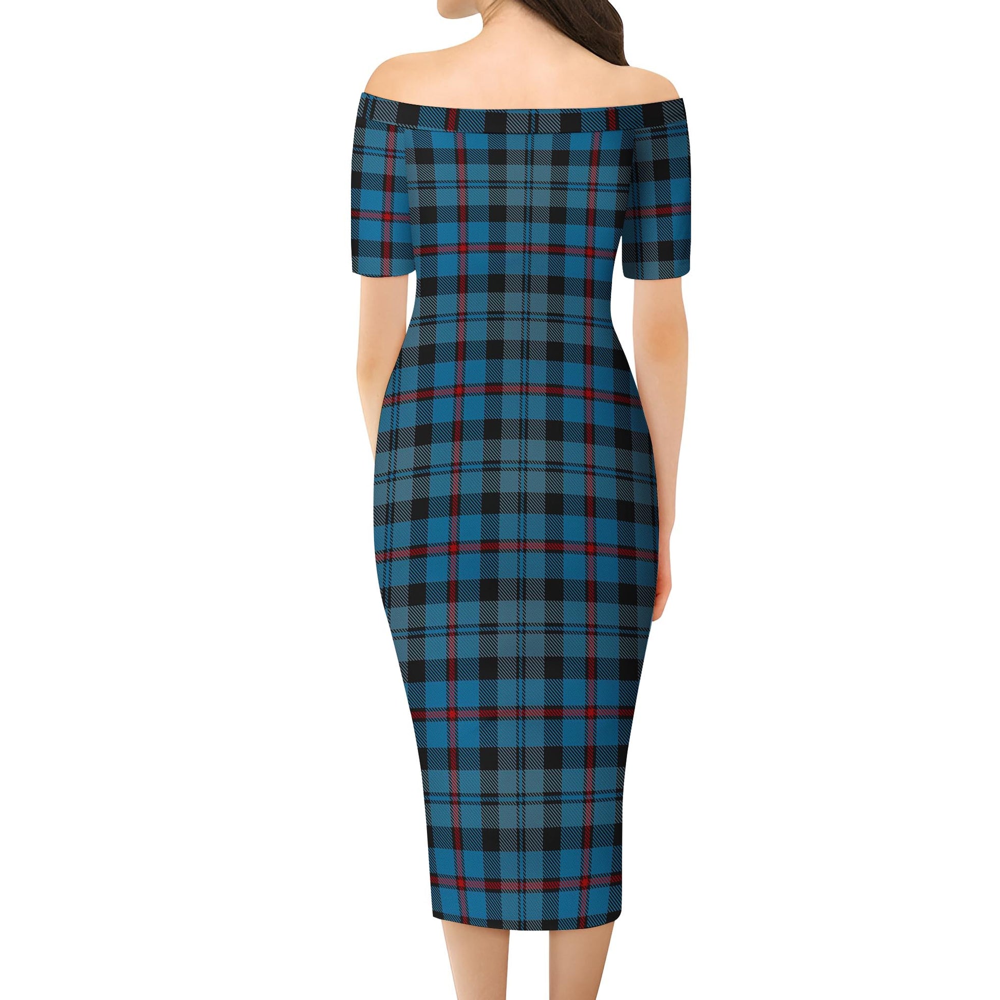 MacCorquodale Tartan Off Shoulder Lady Dress - Tartanvibesclothing