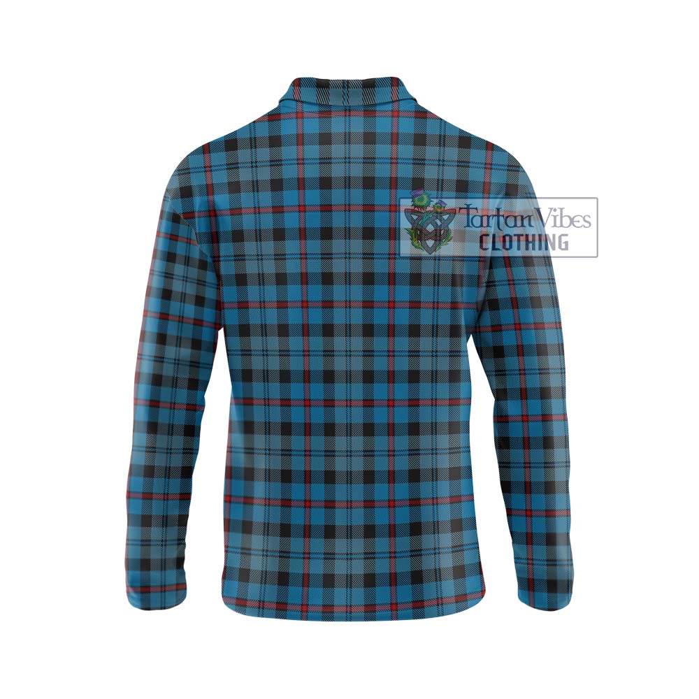 MacCorquodale (McCorquodale) Tartan Long Sleeve Polo Shirt with Family Crest DNA In Me Style - Tartanvibesclothing Shop