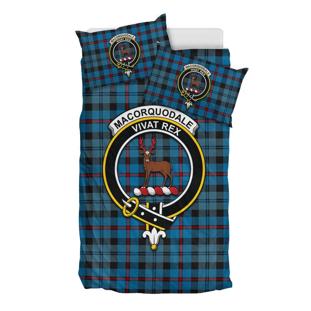 MacCorquodale (McCorquodale) Tartan Bedding Set with Family Crest - Tartan Vibes Clothing