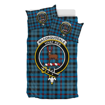 MacCorquodale (McCorquodale) Tartan Bedding Set with Family Crest