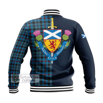 MacCorquodale (McCorquodale) Tartan Baseball Jacket Alba with Scottish Lion Royal Arm Half Style