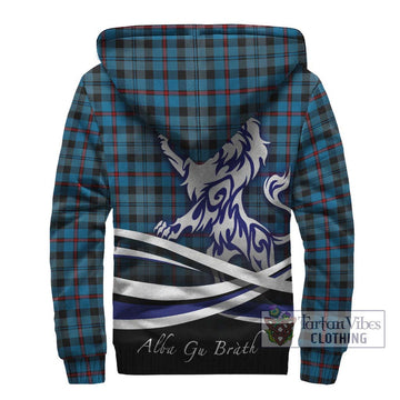 MacCorquodale (McCorquodale) Tartan Sherpa Hoodie with Alba Gu Brath Regal Lion Emblem