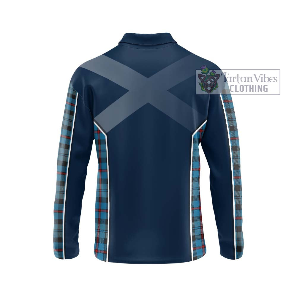 MacCorquodale (McCorquodale) Tartan Long Sleeve Polo Shirt with Family Crest and Lion Rampant Vibes Sport Style - Tartan Vibes Clothing