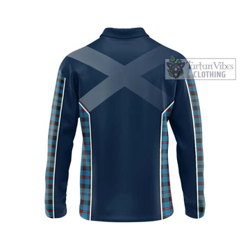 MacCorquodale (McCorquodale) Tartan Long Sleeve Polo Shirt with Family Crest and Lion Rampant Vibes Sport Style