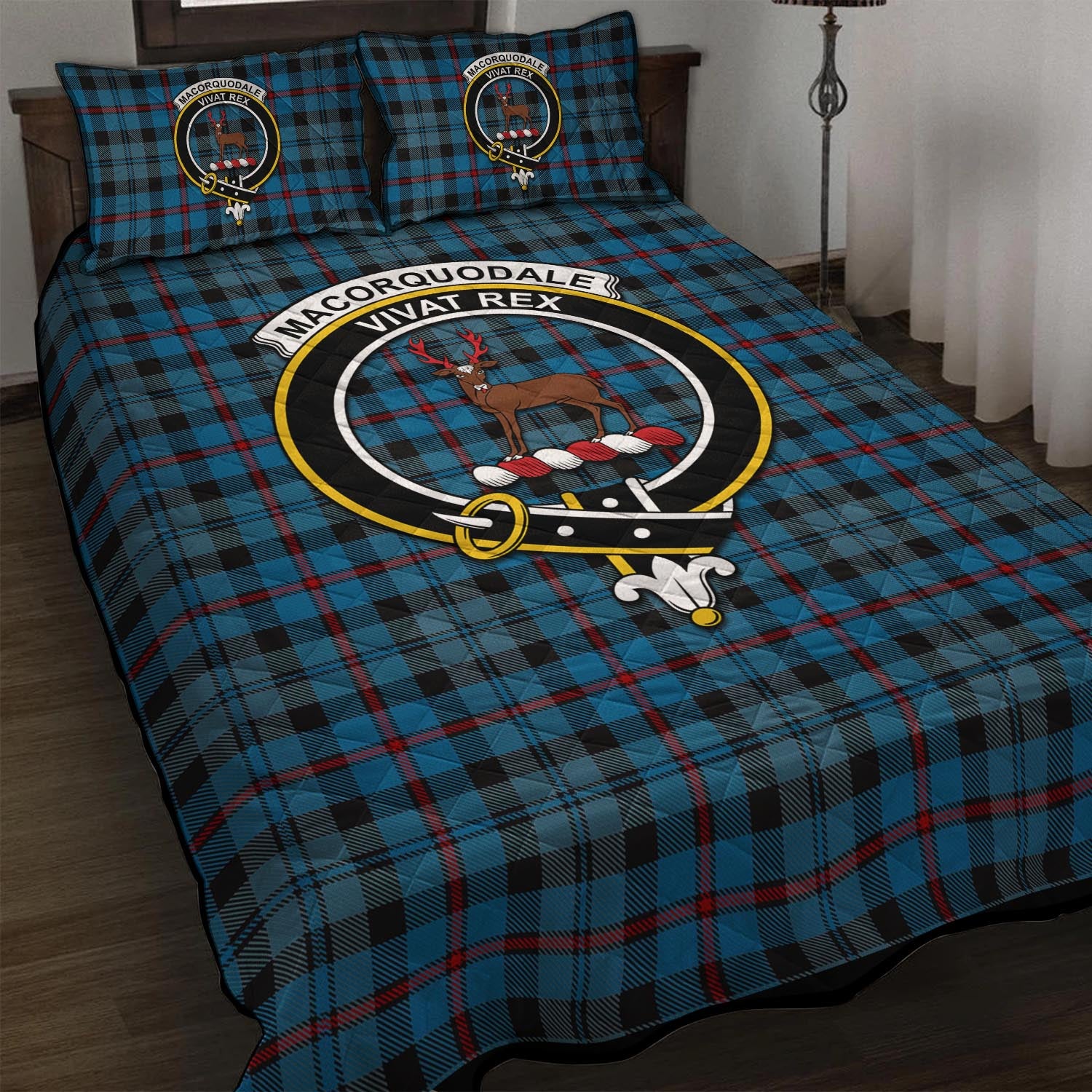 MacCorquodale (McCorquodale) Tartan Quilt Bed Set with Family Crest - Tartan Vibes Clothing