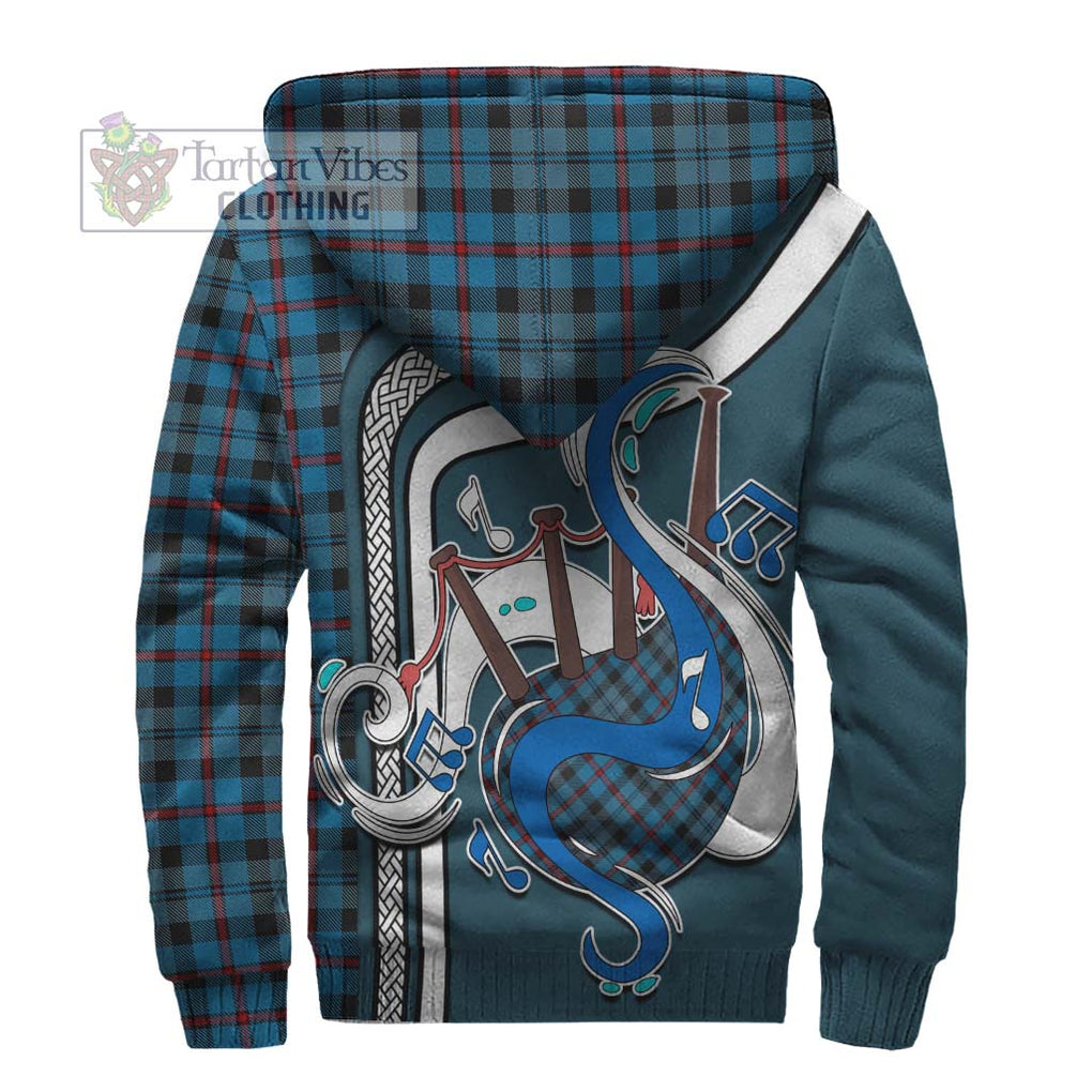 MacCorquodale (McCorquodale) Tartan Sherpa Hoodie with Epic Bagpipe Style - Tartanvibesclothing Shop