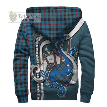 MacCorquodale (McCorquodale) Tartan Sherpa Hoodie with Epic Bagpipe Style