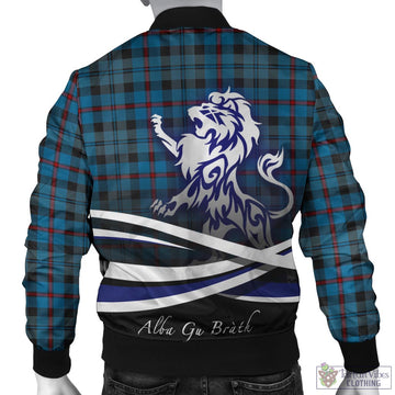 MacCorquodale (McCorquodale) Tartan Bomber Jacket with Alba Gu Brath Regal Lion Emblem