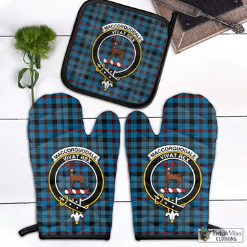 MacCorquodale (McCorquodale) Tartan Combo Oven Mitt & Pot-Holder with Family Crest