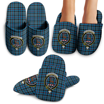 MacCorquodale (McCorquodale) Tartan Home Slippers with Family Crest