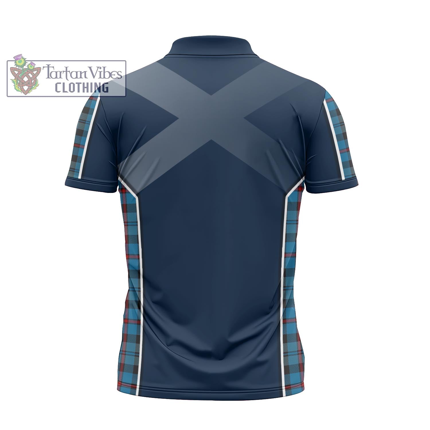 Tartan Vibes Clothing MacCorquodale Tartan Zipper Polo Shirt with Family Crest and Scottish Thistle Vibes Sport Style