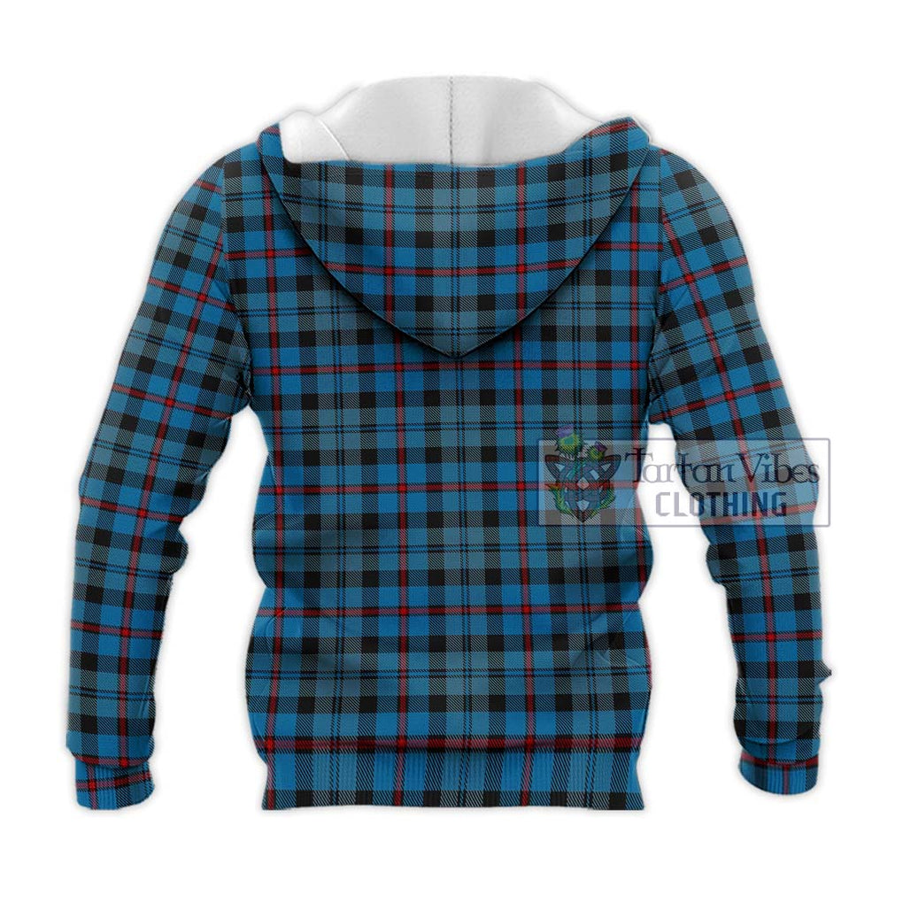 MacCorquodale (McCorquodale) Tartan Knitted Hoodie with Family Crest DNA In Me Style - Tartanvibesclothing Shop