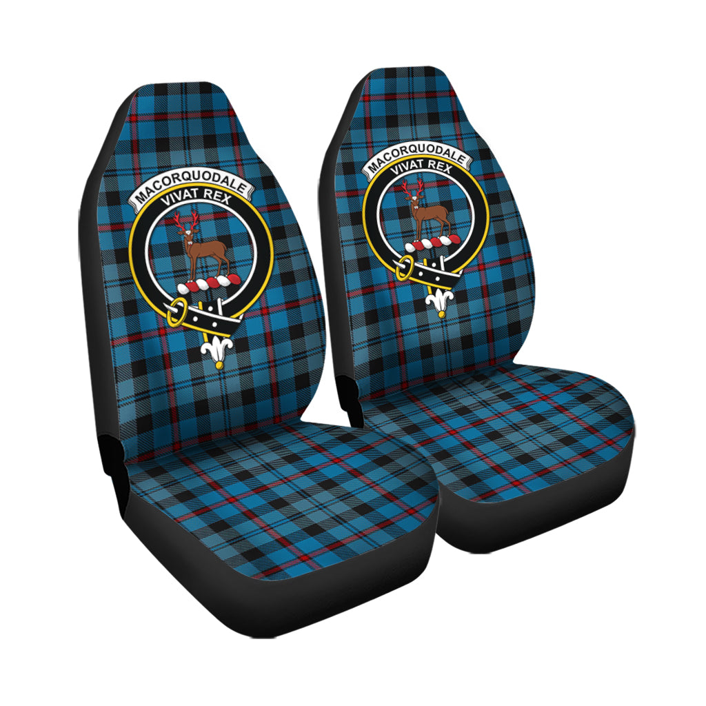 MacCorquodale Tartan Car Seat Cover with Family Crest - Tartanvibesclothing