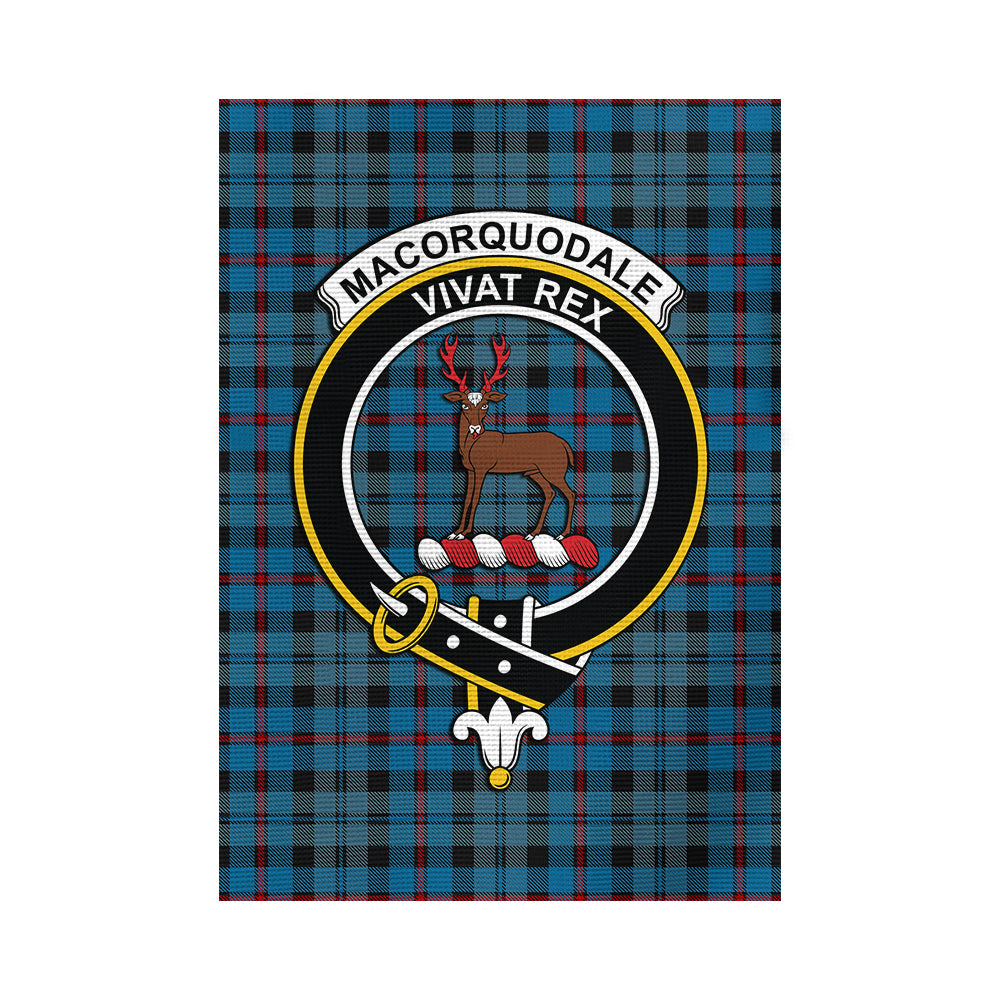 MacCorquodale (McCorquodale) Tartan Flag with Family Crest - Tartan Vibes Clothing