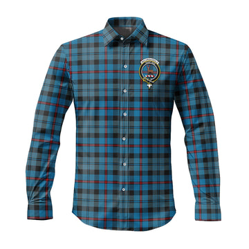 MacCorquodale (McCorquodale) Tartan Long Sleeve Button Up Shirt with Family Crest