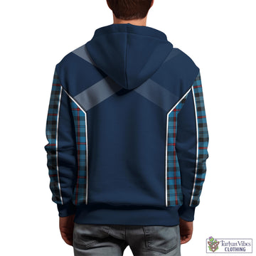 MacCorquodale (McCorquodale) Tartan Hoodie with Family Crest and Lion Rampant Vibes Sport Style