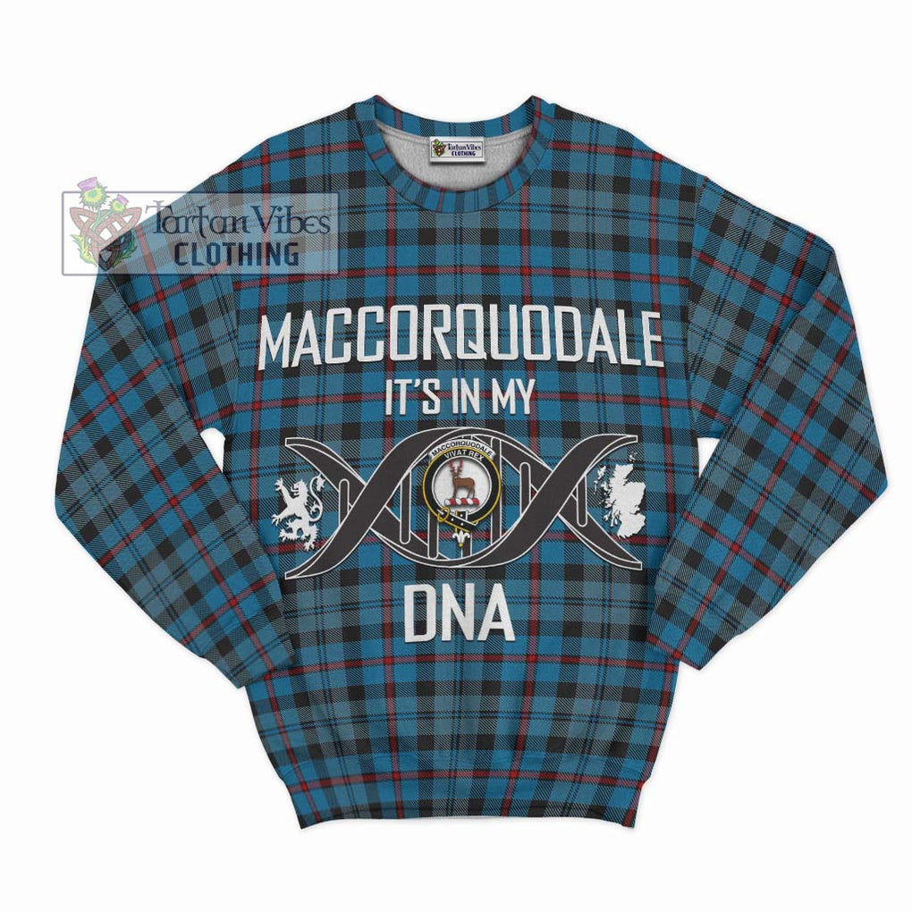 MacCorquodale (McCorquodale) Tartan Sweatshirt with Family Crest DNA In Me Style - Tartanvibesclothing Shop