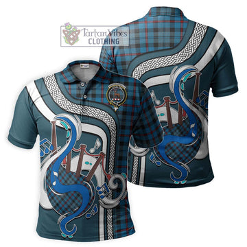 MacCorquodale (McCorquodale) Tartan Polo Shirt with Epic Bagpipe Style