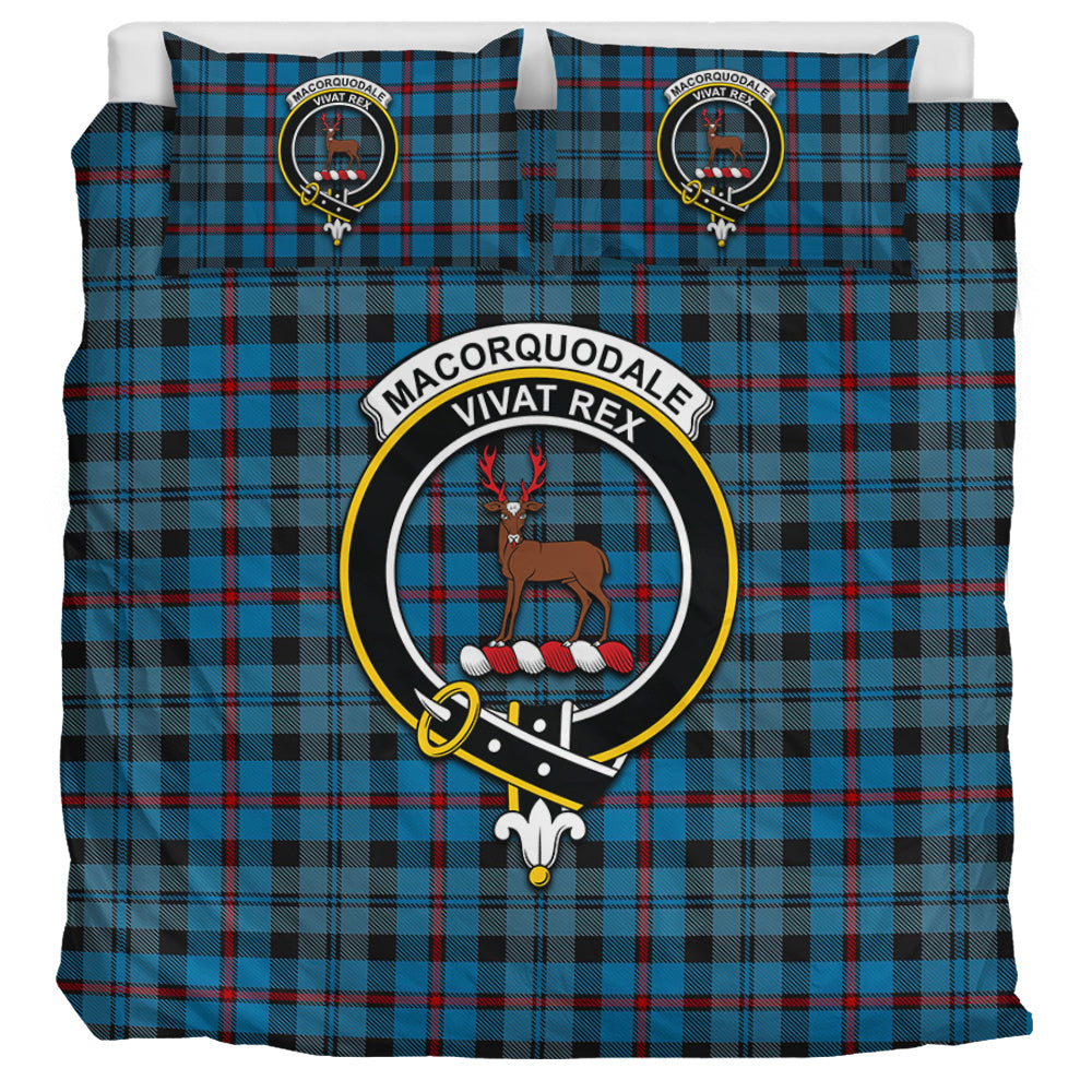 MacCorquodale (McCorquodale) Tartan Bedding Set with Family Crest UK Bedding Set UK Super King 104*94 inch - Tartan Vibes Clothing