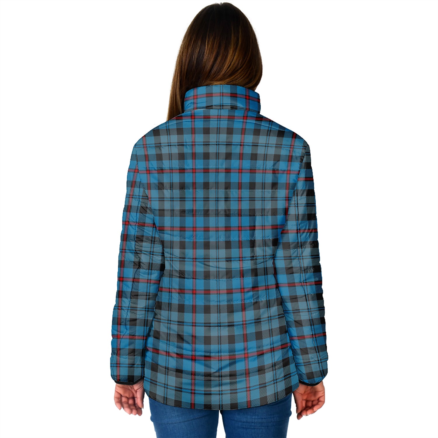 MacCorquodale (McCorquodale) Tartan Padded Jacket with Family Crest - Tartan Vibes Clothing