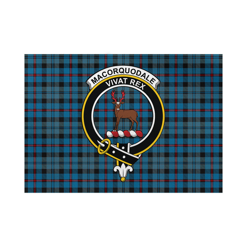 MacCorquodale (McCorquodale) Tartan Flag with Family Crest - Tartan Vibes Clothing