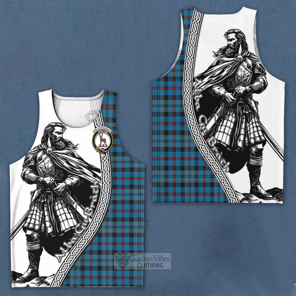 Tartan Vibes Clothing MacCorquodale (McCorquodale) Tartan Clan Crest Men's Tank Top with Highlander Warrior Celtic Style